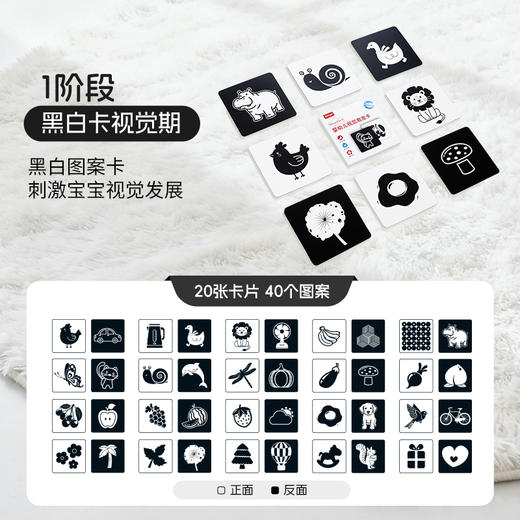 KIDSROYAL  婴幼儿视觉激发卡 HN01 黑白/黑红 商品图5