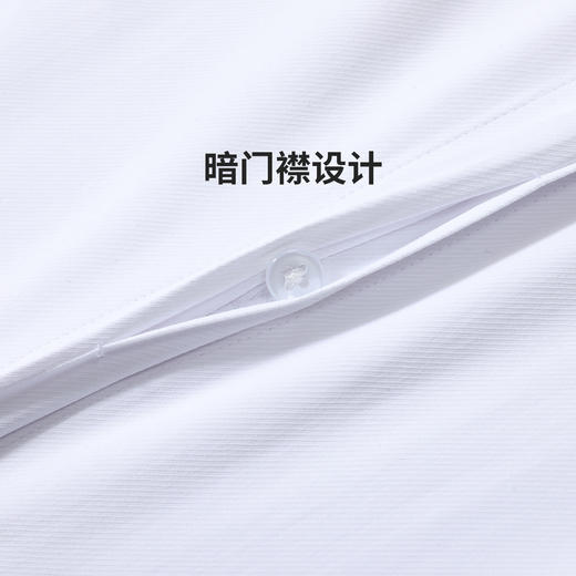 罗蒙女士长袖衬衫暗门襟设计纯色职业商务风优雅干练通勤舒适亲肤长袖衬衣 商品图12