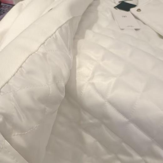 NC棒球领印图案长袖夹棉外套51203（白）冬季 154012110321 商品图2