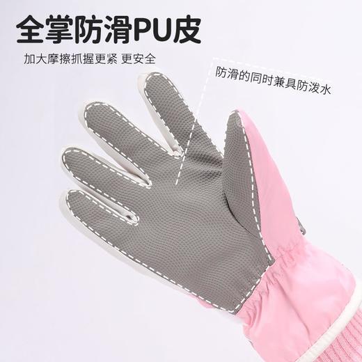 冬季加绒加厚滑雪手套女户外防风骑行厚绒毛保暖手套男触屏手套女 商品图3