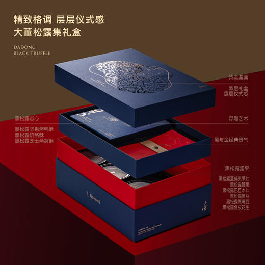 大董年味·松露集坚果1.365kg 黑松露腰果 夏威夷果 巴旦木 黑豆 鹰嘴豆 烤鸭酥 奶酪酥 燕窝酥 春节送礼 伴手礼 零食 下酒菜 商品图4