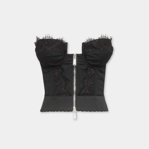 DSQUARED2 女士80年代V型胸衣 黑色 S72NC1170 S36275 900 商品图0