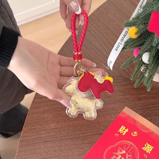 💰源滚滚｜有💰开运双小马挂饰✨含金！！有证书！！！红金双马的搭配太戳新年审美了🧧 商品图3