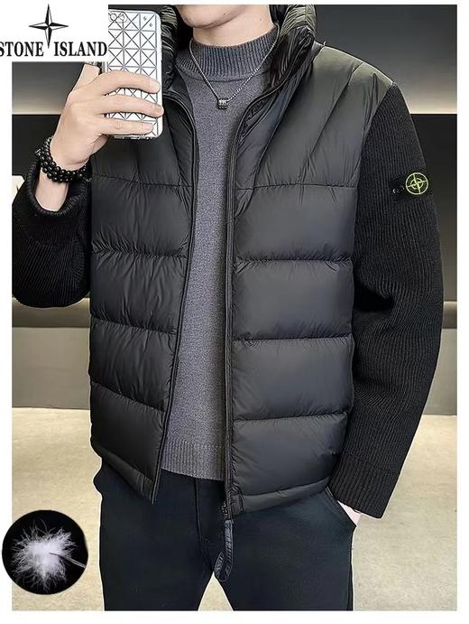 D122424冬季新款男士新国标90绒加厚款时尚排骨羽绒服 商品图2