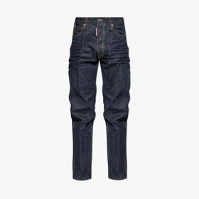 DSQUARED2 男士字母徽标标签休闲牛仔裤 深蓝色 S71LB1626 S30485 470