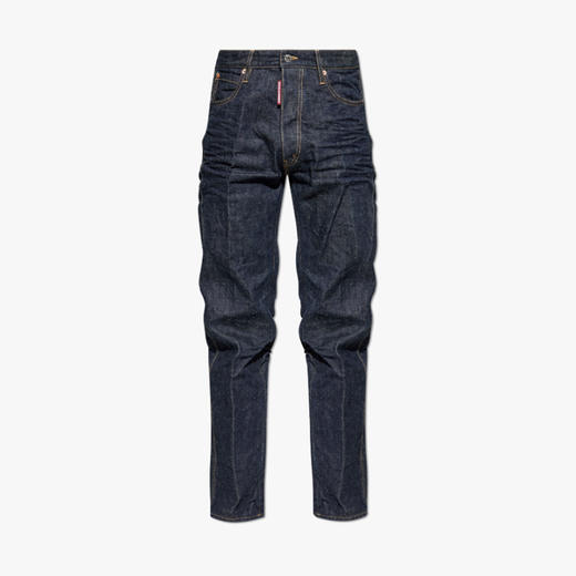 DSQUARED2 男士字母徽标标签休闲牛仔裤 深蓝色 S71LB1626 S30485 470 商品图0
