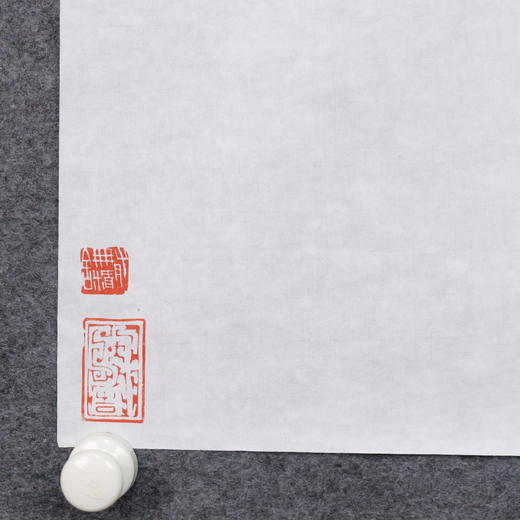 郭晶丨汉永平双朱雀纹砖拓题跋 34.5x69CM 手写纸本作品 商品图4