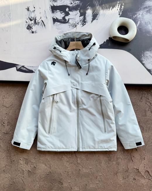 笛桑特 百搭时尚简约舒适含棉连帽夹克 棉衣 情侣款羽绒棉服 商品图3