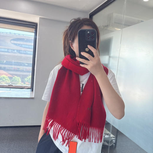 秋冬特惠💰330 爱马仕羊毛双面围巾，大H难得一见的温柔配色 商品图0
