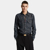 DSQUARED2 男士字母徽标标签牛仔长袖衬衫 深蓝色 S71DM0793 D30021 470 商品缩略图2