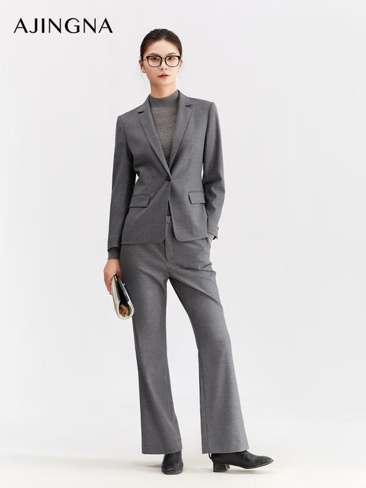 【商场同款】阿菁娜冬季新款显瘦感西裤藏腹不勒痕挺括修身轻商务休闲皆宜A30Q110085 商品图2