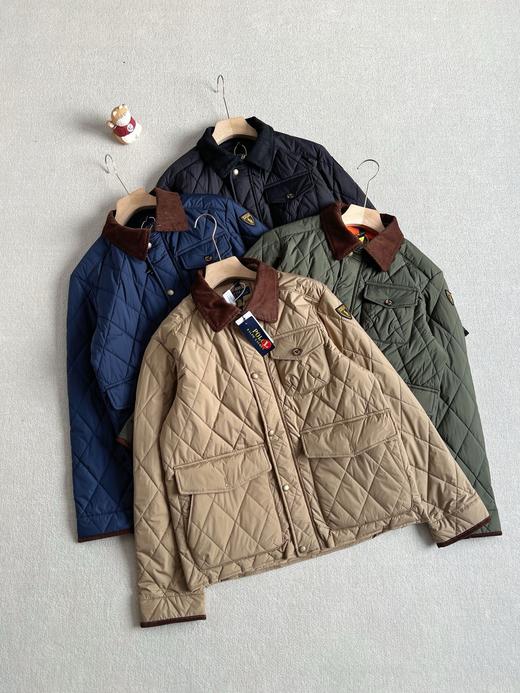 啦夫劳伦男装 经典款防沾水绗缝夹克菱形格棉衣 商品图0