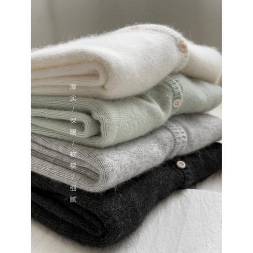 【拉毛羊绒连帽羊毛衫】拉毛工艺蓬松绒感 微宽松版型 经典连帽 商品图3