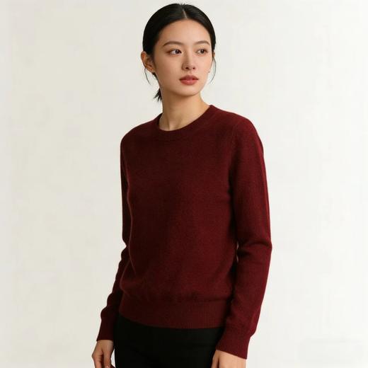【福利款】金三塔女羊绒套头衫 秋冬新品 基础圆领100%羊绒衫 多色YZFFD701 商品图2