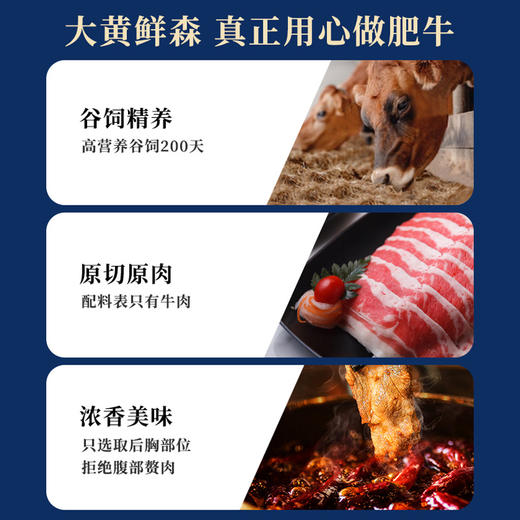 大黄鲜森原切安格斯肥牛卷/肥牛片  黄金肥瘦比  入口软嫩  鲜美醇香  火锅搭档 商品图5