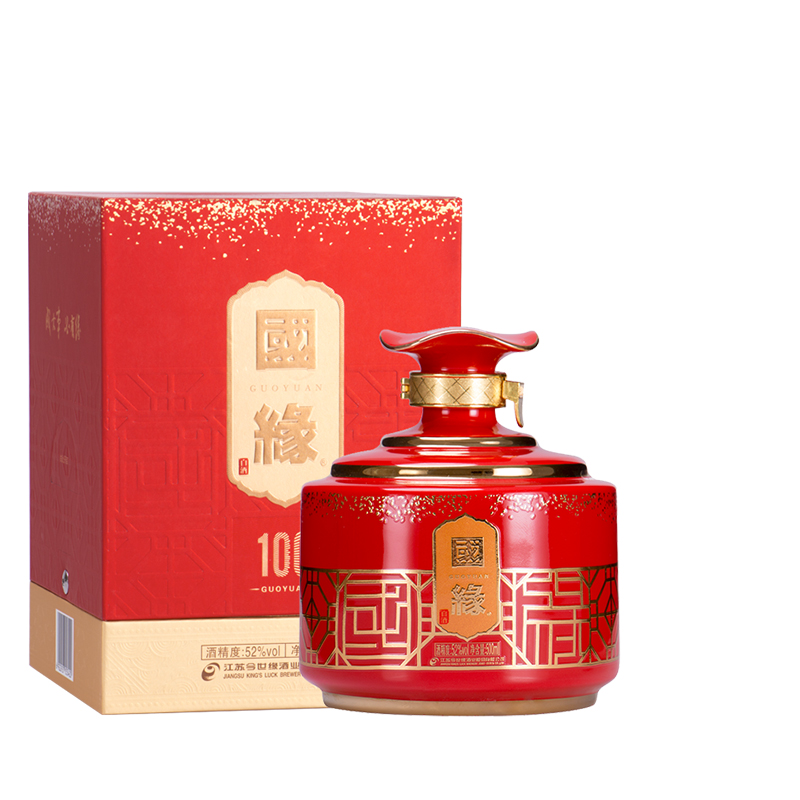 国缘·100 52度 500ml 封坛