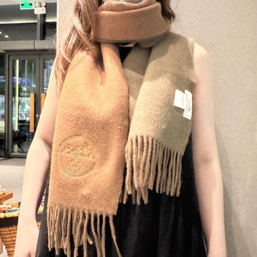 秋冬特惠💰330 爱马仕男女双面围巾 商品图0