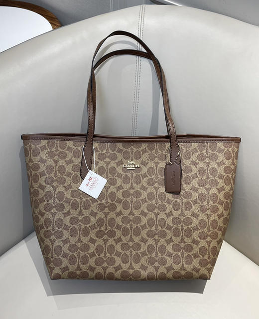 寇*City33系列女士老花托特包大号122303 商品图6