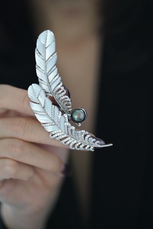 新款-双羽毛胸花大溪地 商品图4