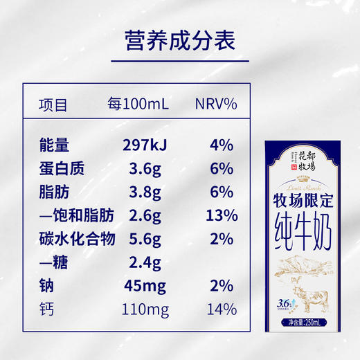 贵州特产山花牧场限定纯牛奶250ml*12盒整箱装口感浓郁贵州老字号 商品图2