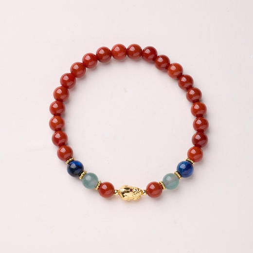 【丹华·南红貔貅手串】敦煌小众天然红玛瑙新中式手串系列女仿南红国风设计款本命年平安好运 商品图1