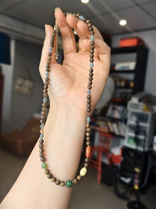 【12.26日开团】设计款高品质沉香文玩手串（独家设计艺术饰品）水晶 沉香 商品图5