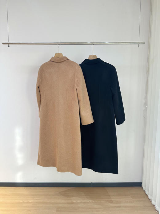 圣罗兰同款去标发货纯手缝双面羊毛大衣 商品图11