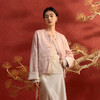 三彩【锦绣芳华】2026春季新款保暖棉衣外套提花圆领盘扣短款C 商品缩略图2