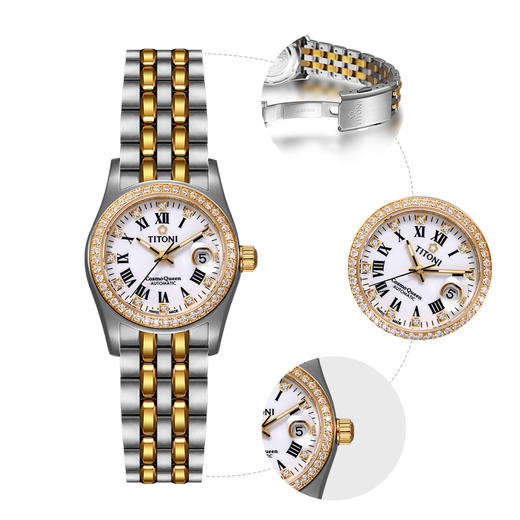 AH729SY-DB-019 梅花表 【送礼】宇宙系列机械女表女士手表 商品图1