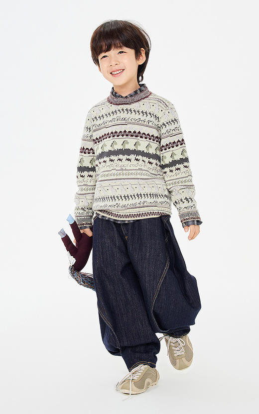 jnby  26年春款  长袖套头毛衫  1Q1312060 商品图0