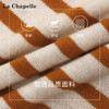 天猫同步【简约不过时】拉夏贝尔/La Chapelle设计感字母刺绣条纹绵羊毛+桑蚕丝针织衫百搭圆领毛衣 商品缩略图3
