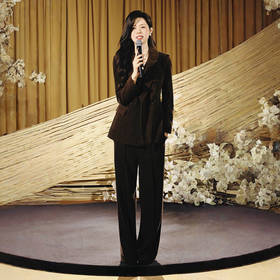 法小曼*子珍勃艮第红西装马甲三件套高级感西服套装