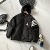 D122489冬季美式帆船四道杠连帽羽绒棉服面包服棉衣外套 商品缩略图0