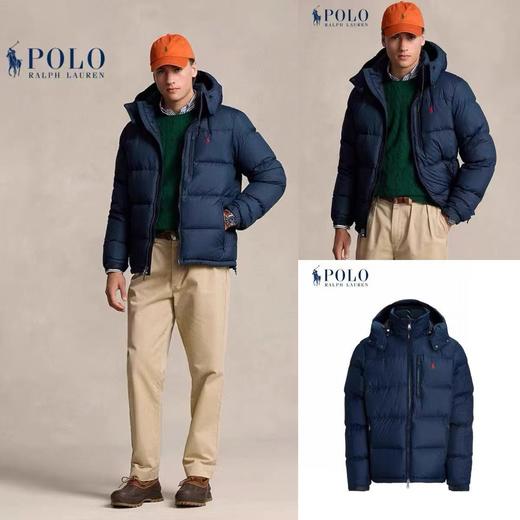 拉夫劳伦小马刺绣可拆卸帽羽绒服! 商品图2