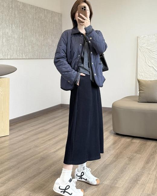 【醋酸羊毛6片半裙 不加绒/加绒可选】卷卷紫醋酸羊毛6片半裙 分片设计更显瘦 醋酸羊毛混纺亲肤垂顺耐穿有型 百搭不出错 商品图8