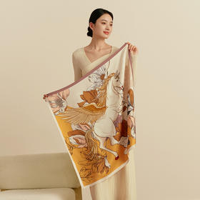 2026总台春晚方巾-玉兰赋·颂福