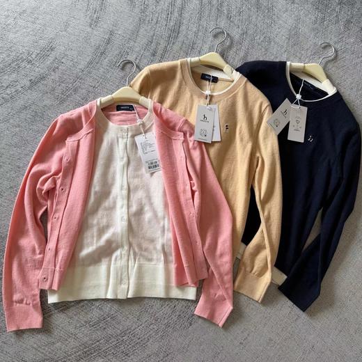 D122481长袖羊毛衫女士纽扣开衫秋季上衣时尚通勤针织衫 商品图7