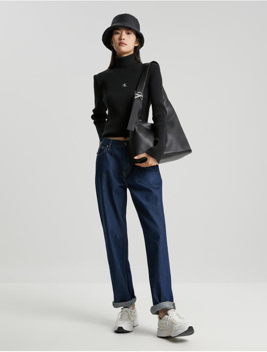 可单肩也可手提。法式名媛风复古气质黑色金属五金托特包C122308 商品图6