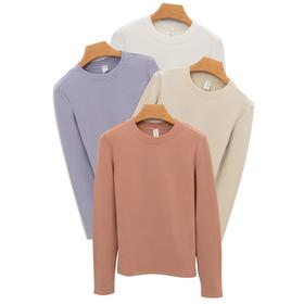 岸纾 5A抗菌超细腈纶双面保暖打底衫（多色）