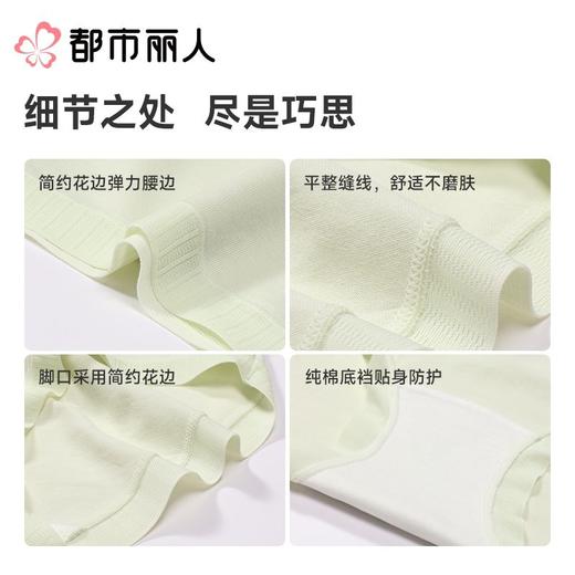 都市丽人内裤红品女士内裤40支棉内裤棉质内裤舒肤棉LKC5G501 商品图3