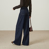 【两个裤长-厚绒-阔腿牛仔】逸阳冬加绒加厚时尚拼接宽松显瘦阔腿裤5880RV 商品缩略图10