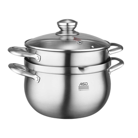 爱仕达22CM三层钢鼓形汤蒸锅TC22Z3Q