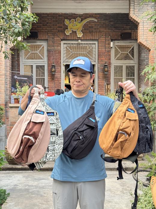 KAVU小号帆布水滴斜背单肩胸包 男女潮包多拉链口袋户外休闲百搭水滴包 4L 商品图5