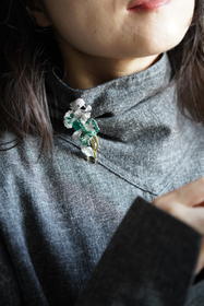 高定胸花绿宝石鹦鹉