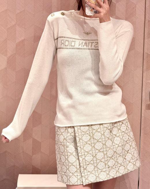 女款肩扣提花针织衫毛衣ba010 商品图3