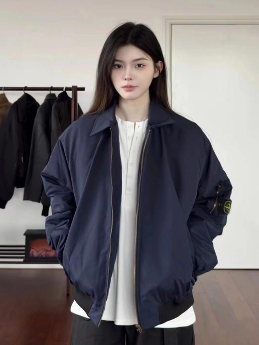 D122490秋冬季高街羽绒棉服飞行服夹克棒球服外套 商品图7