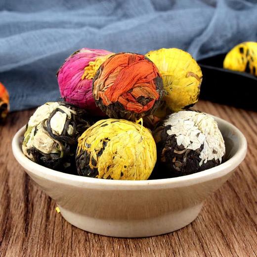 【普洱茶龙珠花茶】18颗礼盒装 多种口味玫瑰白菊黄菊牡丹龙珠普洱茶 春节新年送礼佳品 商品图3