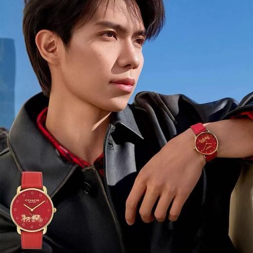 【马年限定】COACH/蔻驰 马上有钱ELLIOT系列马年新款生肖石英手表套盒14504615 商品图2