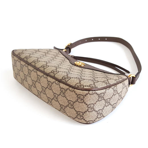 【95新】GUCCI古驰Ophidia系列735145经典双G老花纹单肩麻将包腋下包女士211225AK08 商品图6