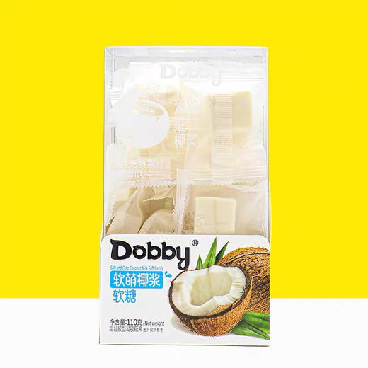 哆比dobby 爆浆椰子味软糖110g 商品图0